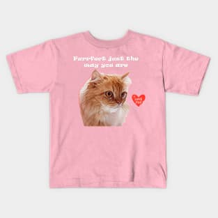 Perfect just the way you are cat Kids T-Shirt